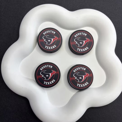 28mm  Complete Collection of NFL Team Logo Puck Magnets | DIY Sports Fan Bracelet & Keychain Craft Bead