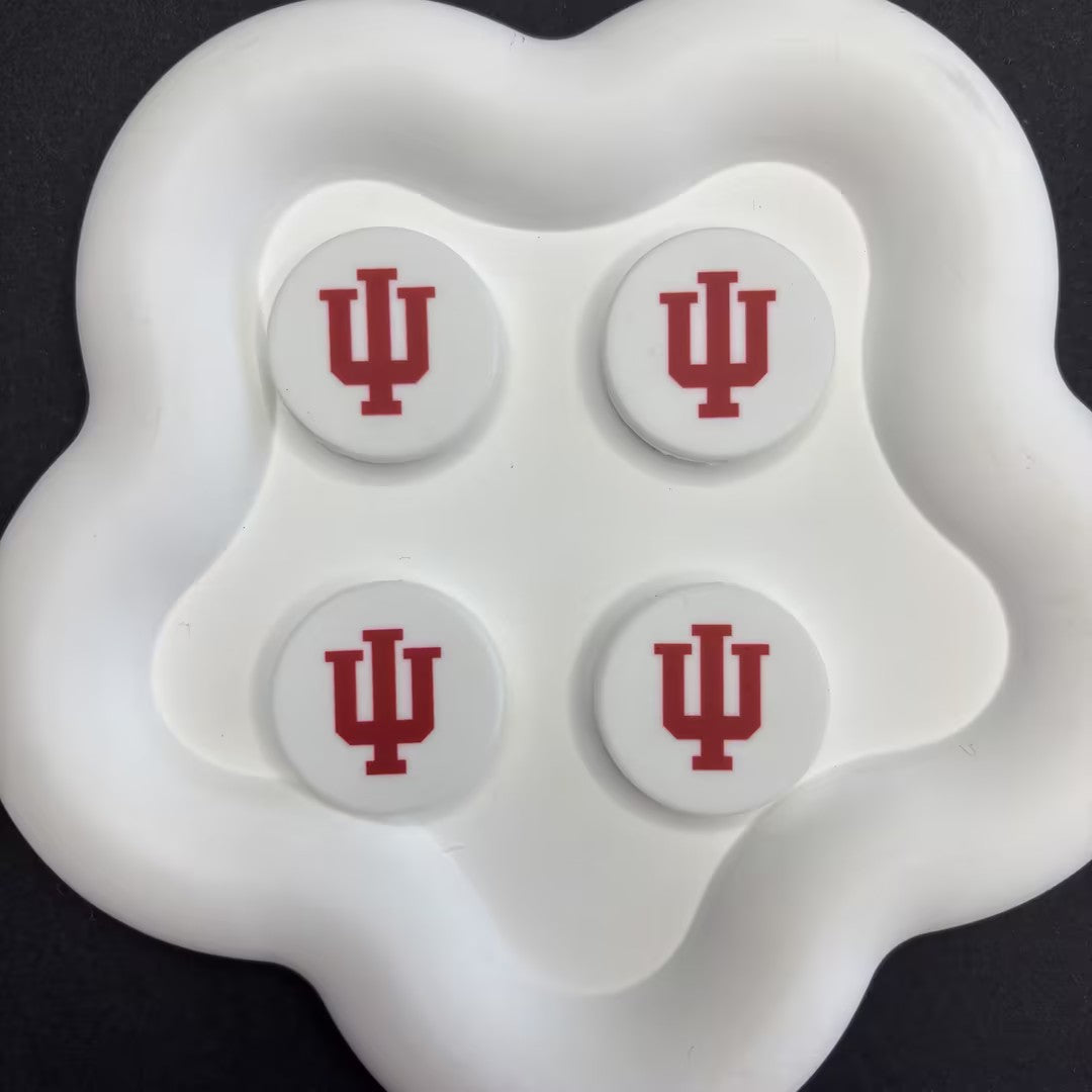 NCAA Team Logo Silicone Focal Beads - Collegiate Series for DIY Beadable | DIY Sports Fan Bracelet & Keychain Craft Bead
