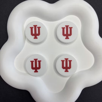 NCAA Team Logo Silicone Focal Beads - Collegiate Series for DIY Beadable | DIY Sports Fan Bracelet & Keychain Craft Bead