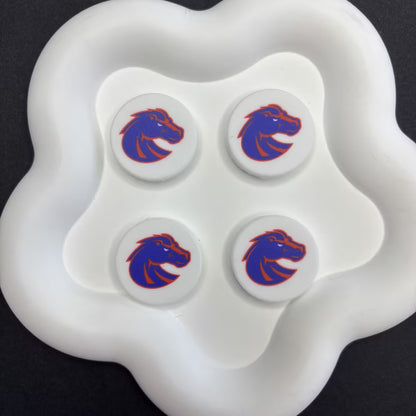 NCAA Team Logo Silicone Focal Beads - Collegiate Series for DIY Beadable | DIY Sports Fan Bracelet & Keychain Craft Bead