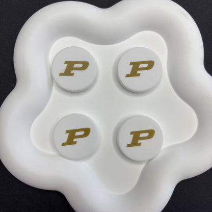 NCAA Team Logo Silicone Focal Beads - Collegiate Series for DIY Beadable | DIY Sports Fan Bracelet & Keychain Craft Bead