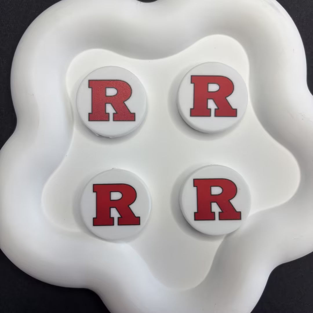 NCAA Team Logo Silicone Focal Beads - Collegiate Series for DIY Beadable | DIY Sports Fan Bracelet & Keychain Craft Bead