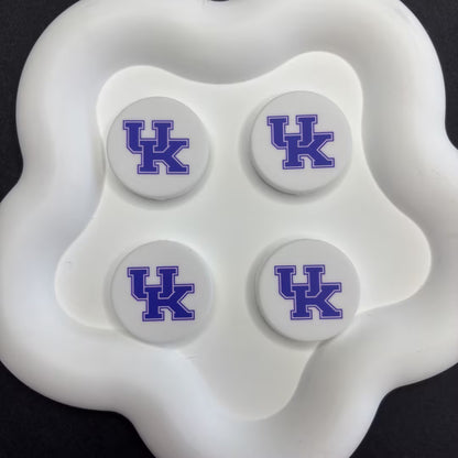 NCAA Team Logo Silicone Focal Beads - Collegiate Series for DIY Beadable | DIY Sports Fan Bracelet & Keychain Craft Bead