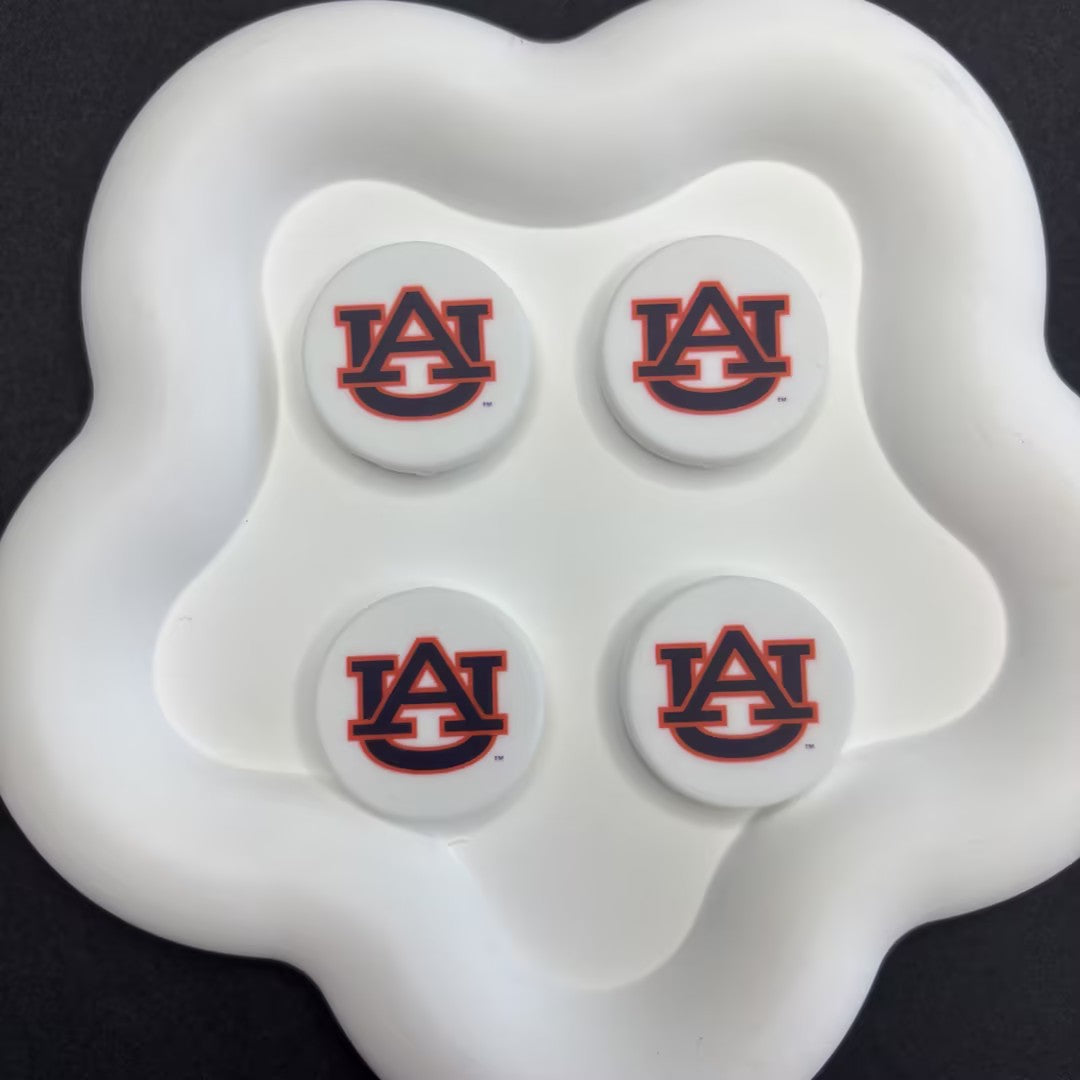NCAA Team Logo Silicone Focal Beads - Collegiate Series for DIY Beadable | DIY Sports Fan Bracelet & Keychain Craft Bead