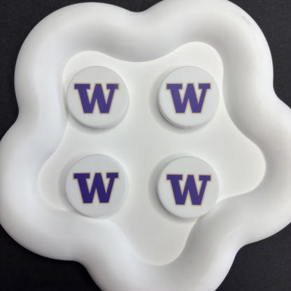 NCAA Team Logo Silicone Focal Beads - Collegiate Series for DIY Beadable | DIY Sports Fan Bracelet & Keychain Craft Bead