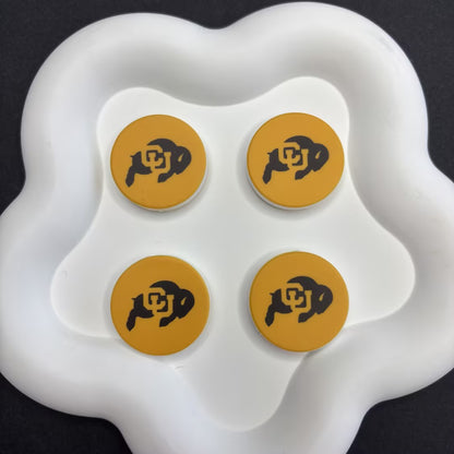 NCAA Team Logo Silicone Focal Beads - Collegiate Series for DIY Beadable | DIY Sports Fan Bracelet & Keychain Craft Bead