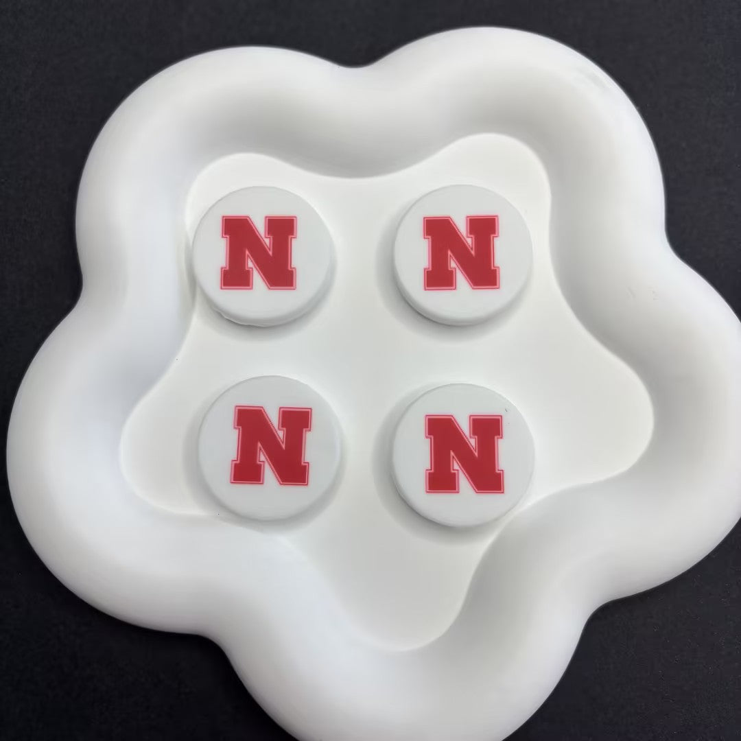 NCAA Team Logo Silicone Focal Beads - Collegiate Series for DIY Beadable | DIY Sports Fan Bracelet & Keychain Craft Bead