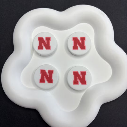 NCAA Team Logo Silicone Focal Beads - Collegiate Series for DIY Beadable | DIY Sports Fan Bracelet & Keychain Craft Bead