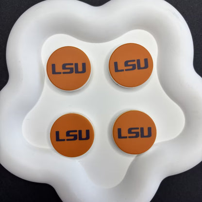 NCAA Team Logo Silicone Focal Beads - Collegiate Series for DIY Beadable | DIY Sports Fan Bracelet & Keychain Craft Bead