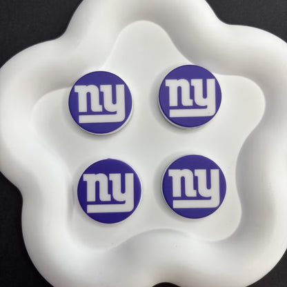 Ultimate NFL Fan DIY Charm Set - Premium Logo Cabochons for Phone Grips, | DIY Sports Fan Bracelet & Keychain Craft Bead