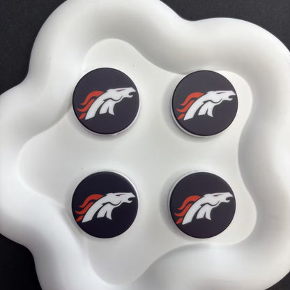 Ultimate NFL Fan DIY Charm Set - Premium Logo Cabochons for Phone Grips, | DIY Sports Fan Bracelet & Keychain Craft Bead