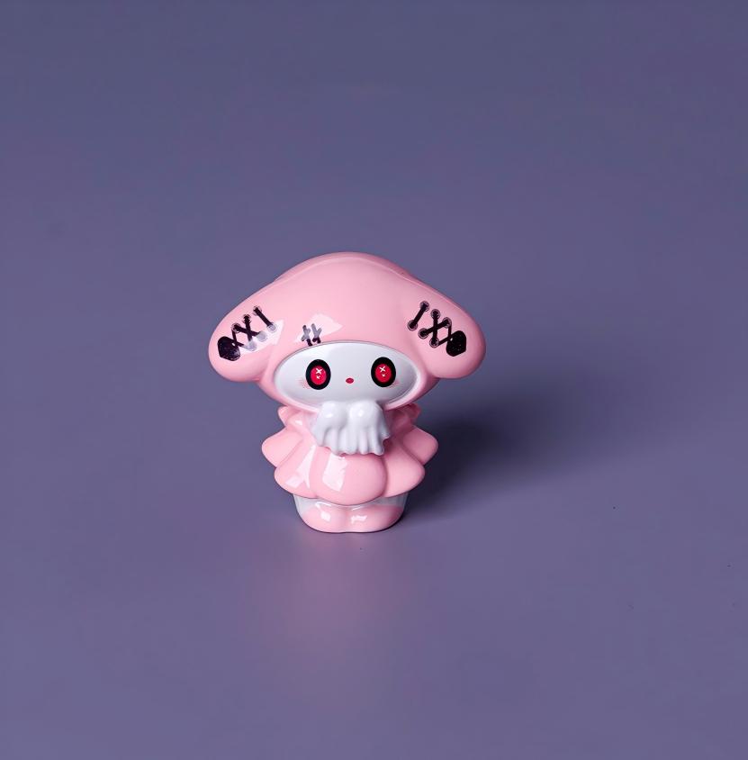 Gothic Kawaii Focal Beads - Dark Zombie Style Kuromi, My Melody & | Acrylic Bead for DIY Bracelet Keychain Jewelry Making