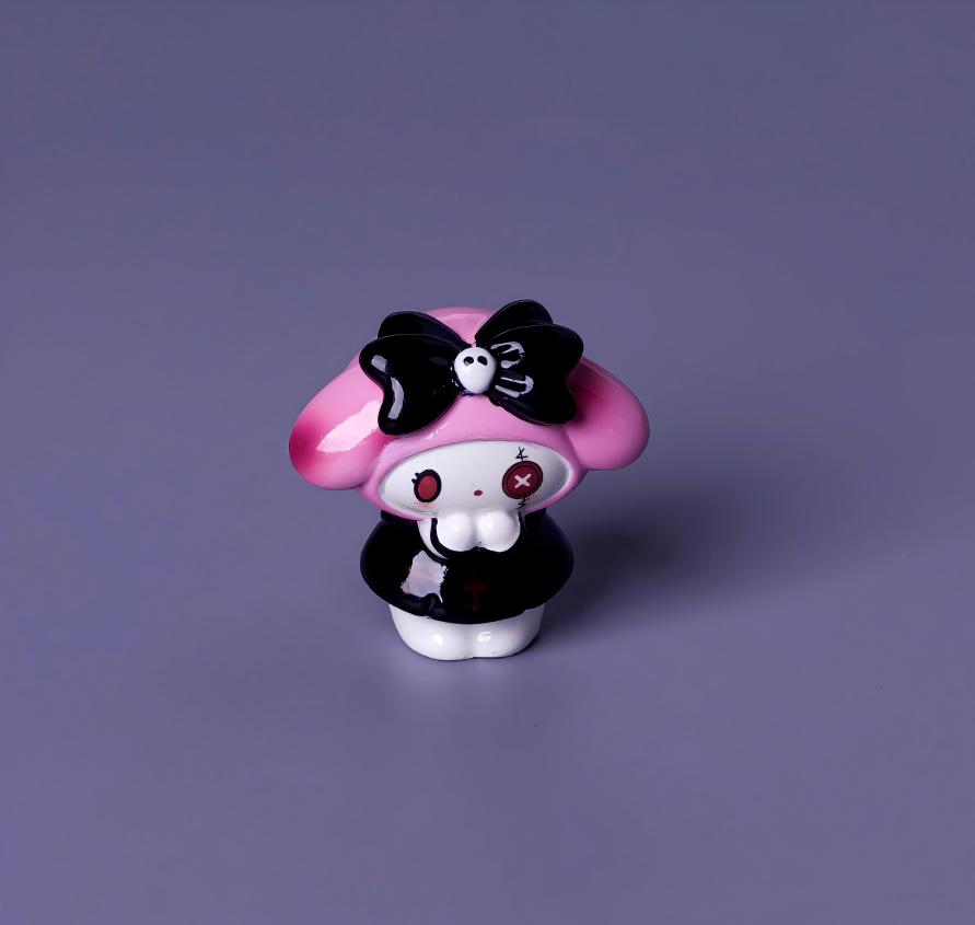 Gothic Kawaii Focal Beads - Dark Zombie Style Kuromi, My Melody & | Acrylic Bead for DIY Bracelet Keychain Jewelry Making