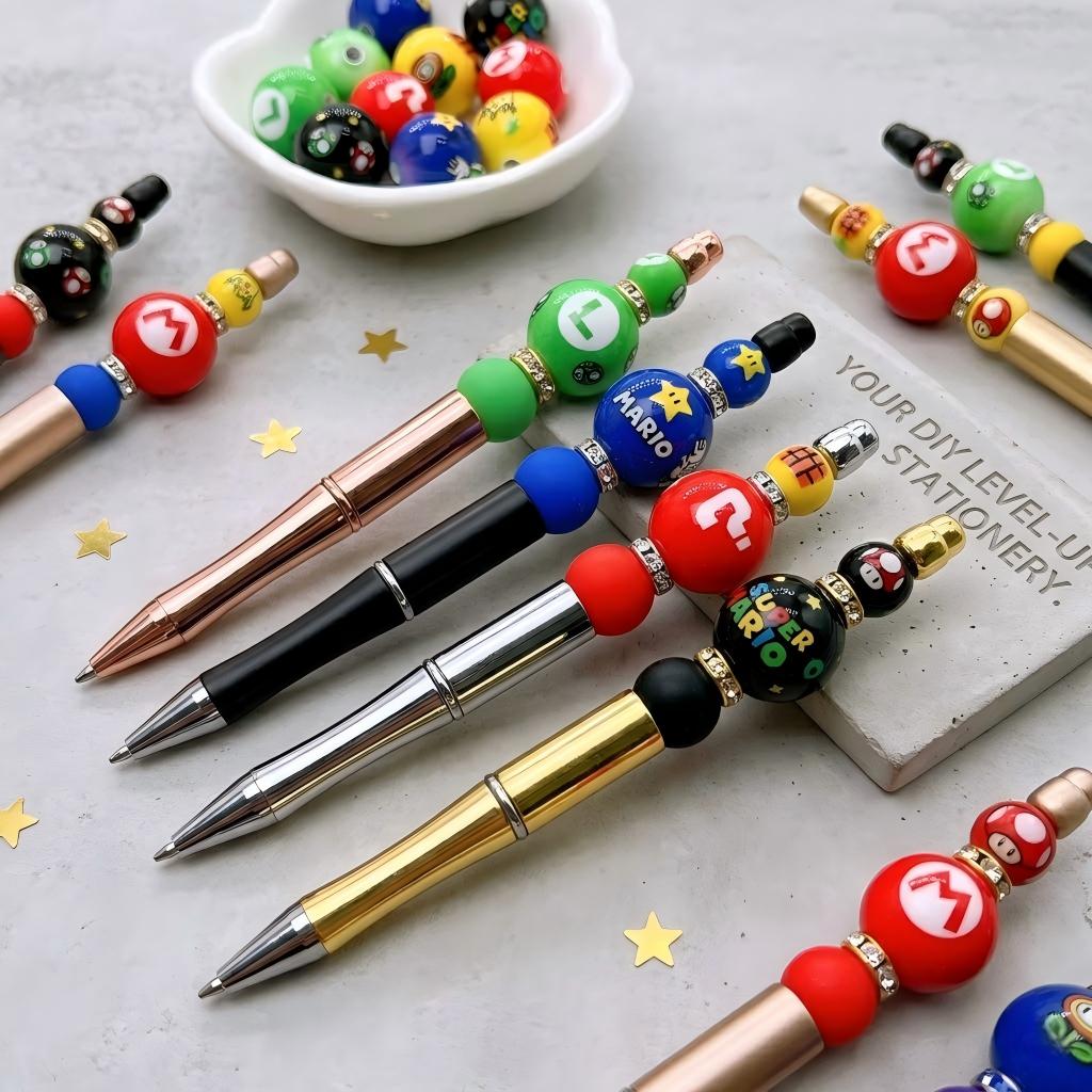 Super Mario Theme 16mm Acrylic Focal Beads | Acrylic Bead for DIY Bracelet Keychain Jewelry Making