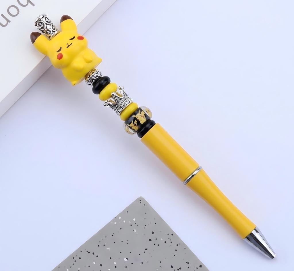 Mini Pikachu Figurines Set, Cute Cartoon Anime Desktop Ornaments, | Acrylic Bead for DIY Bracelet Keychain Jewelry Making