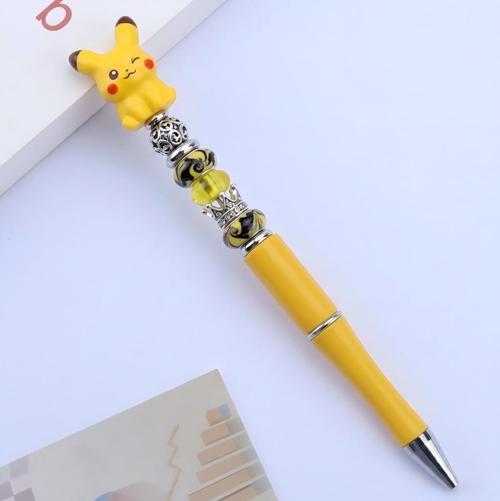 Mini Pikachu Figurines Set, Cute Cartoon Anime Desktop Ornaments, | Acrylic Bead for DIY Bracelet Keychain Jewelry Making