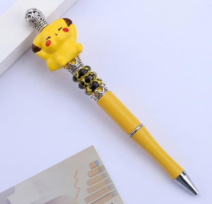 Mini Pikachu Figurines Set, Cute Cartoon Anime Desktop Ornaments, | Acrylic Bead for DIY Bracelet Keychain Jewelry Making