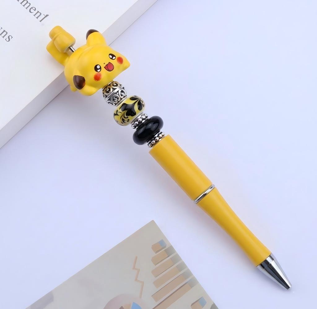 Mini Pikachu Figurines Set, Cute Cartoon Anime Desktop Ornaments, | Acrylic Bead for DIY Bracelet Keychain Jewelry Making