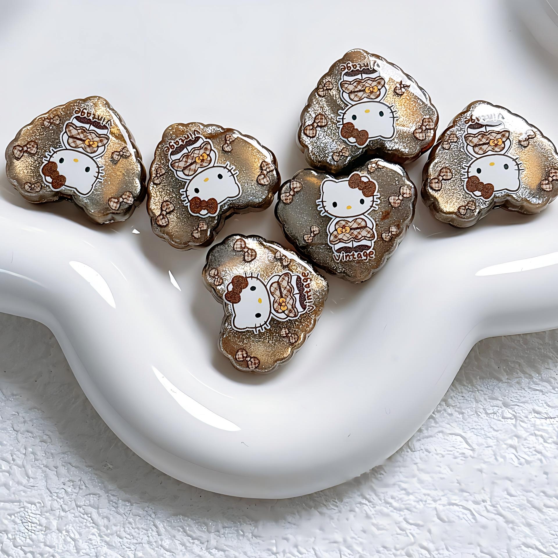 21x25mm Kawaii Cartoon Heart Focal Beads – Chunky Resin Beads for | Acrylic Bead for DIY Bracelet Keychain Jewelry Making