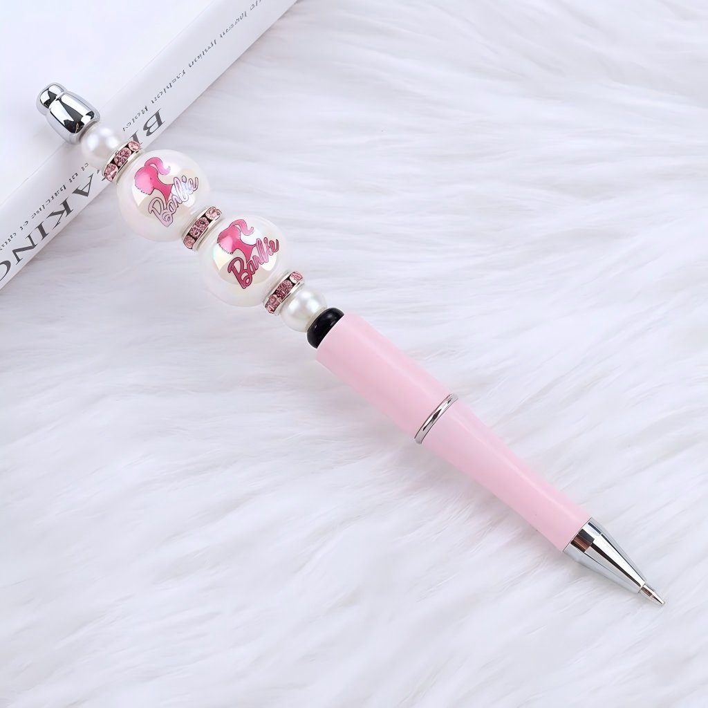 16mm Barbie Theme Round Acrylic Beads for Beadable Pens, DIY | Acrylic Bead for DIY Bracelet Keychain Jewelry Making