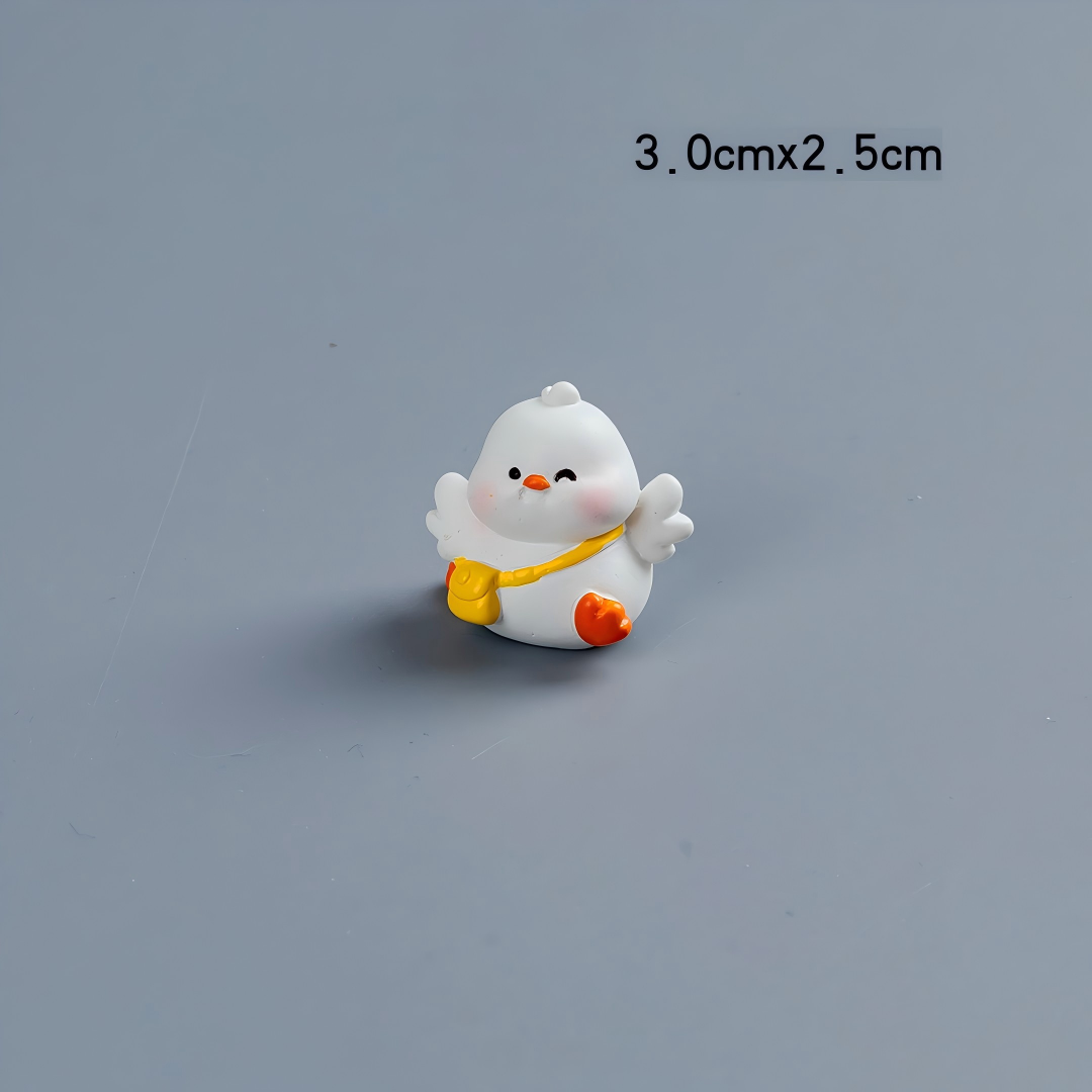 Kawaii White Chick Acrylic Focal Beads - Cute Mini Chicken Charms | Acrylic Bead for DIY Bracelet Keychain Jewelry Making