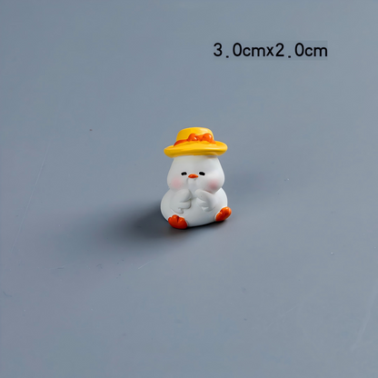 Kawaii White Chick Acrylic Focal Beads - Cute Mini Chicken Charms | Acrylic Bead for DIY Bracelet Keychain Jewelry Making