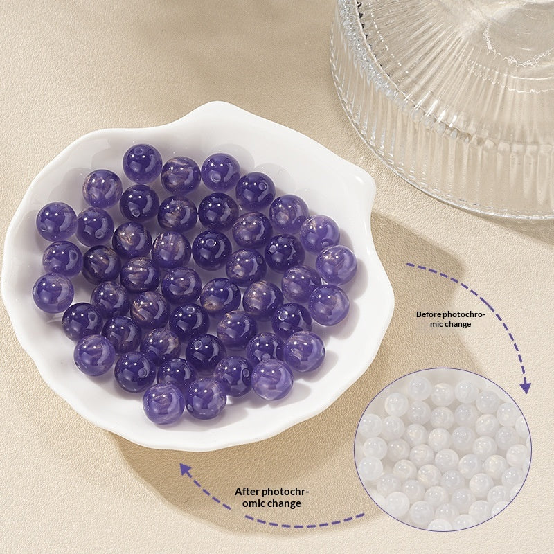 10mm Solar Reactive UV Beads - Light Sensitive Color Changing | Acrylic Bead for DIY Bracelet Keychain Jewelry Making