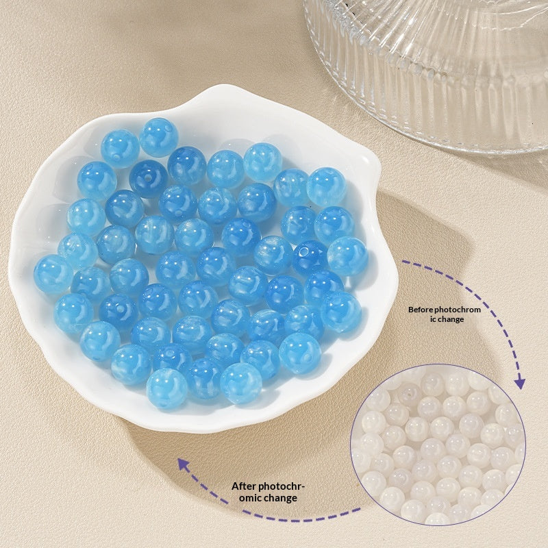 10mm Solar Reactive UV Beads - Light Sensitive Color Changing | Acrylic Bead for DIY Bracelet Keychain Jewelry Making
