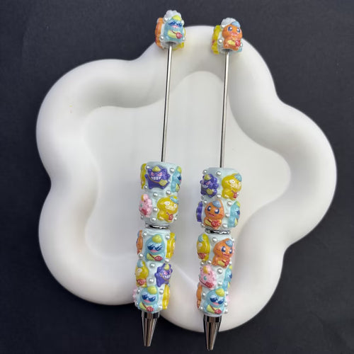 Gotta Write 'Em All! - Custom Pokémon-Themed Beadable Pens with 3D Pikachu & Friends | DIY Beadable Pen Craft Gift Idea
