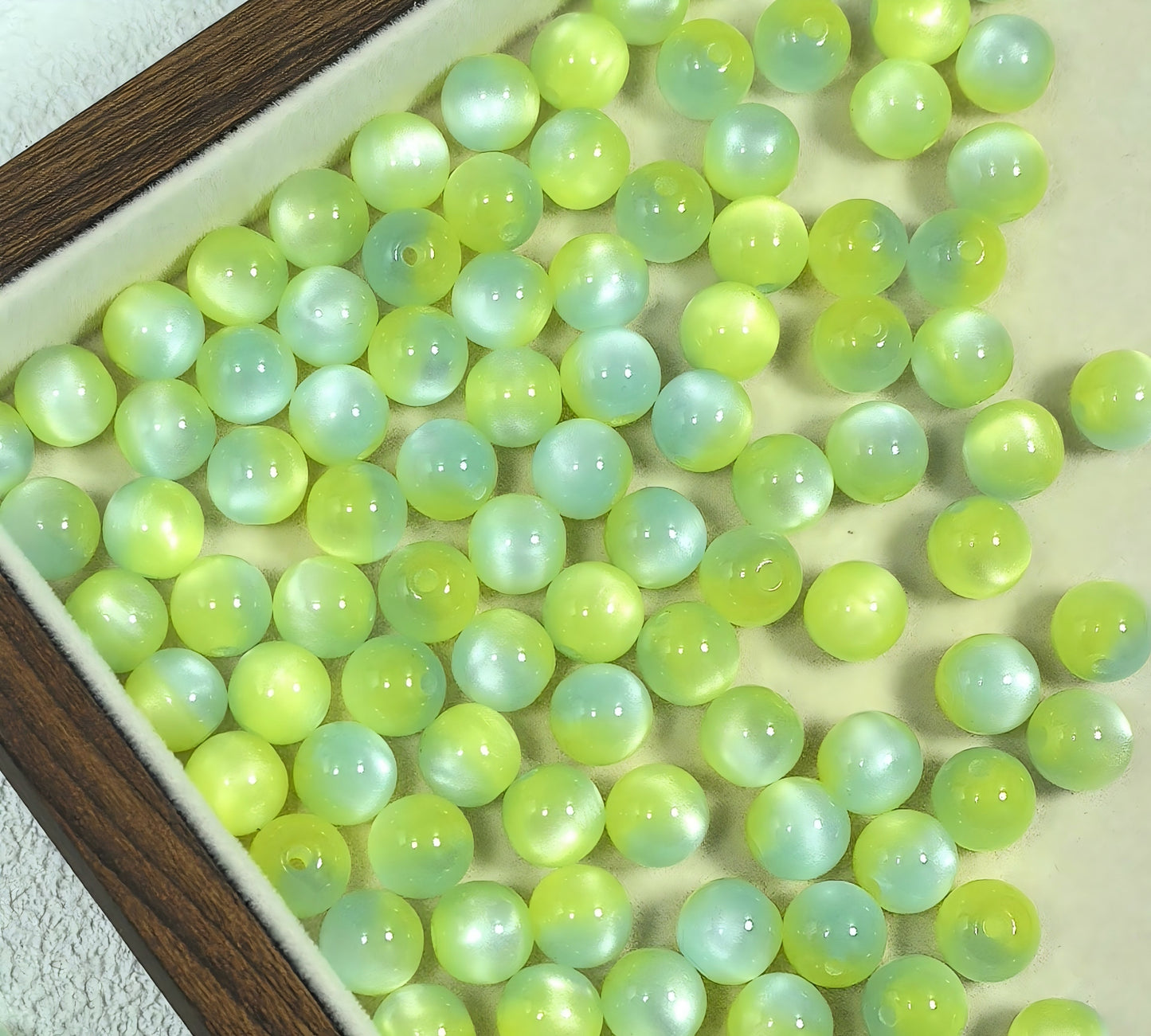 10mm Iridescent Galaxy Resin Beads, 2mm Large Hole Round Spacer | Acrylic Bead for DIY Bracelet Keychain Jewelry Making