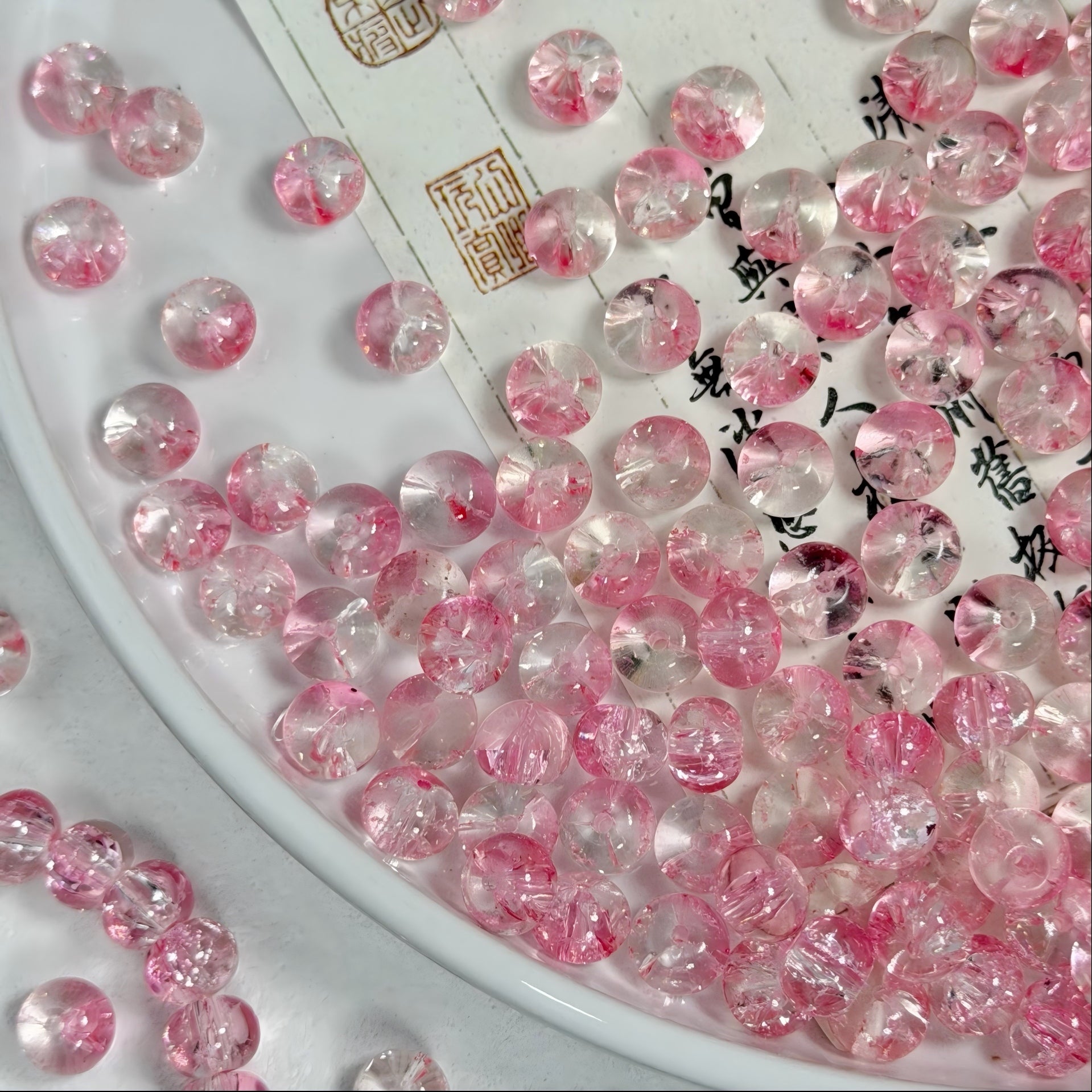 10x8mm Rondelle Faceted Crystal Glass Beads, 1.5mm Hole Wheel | Acrylic Bead for DIY Bracelet Keychain Jewelry Making