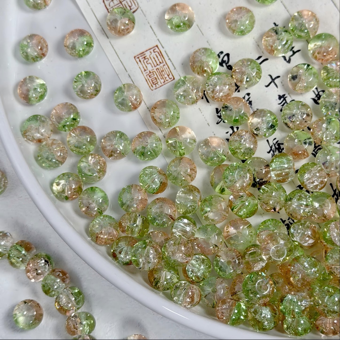 10x8mm Rondelle Faceted Crystal Glass Beads, 1.5mm Hole Wheel | Acrylic Bead for DIY Bracelet Keychain Jewelry Making