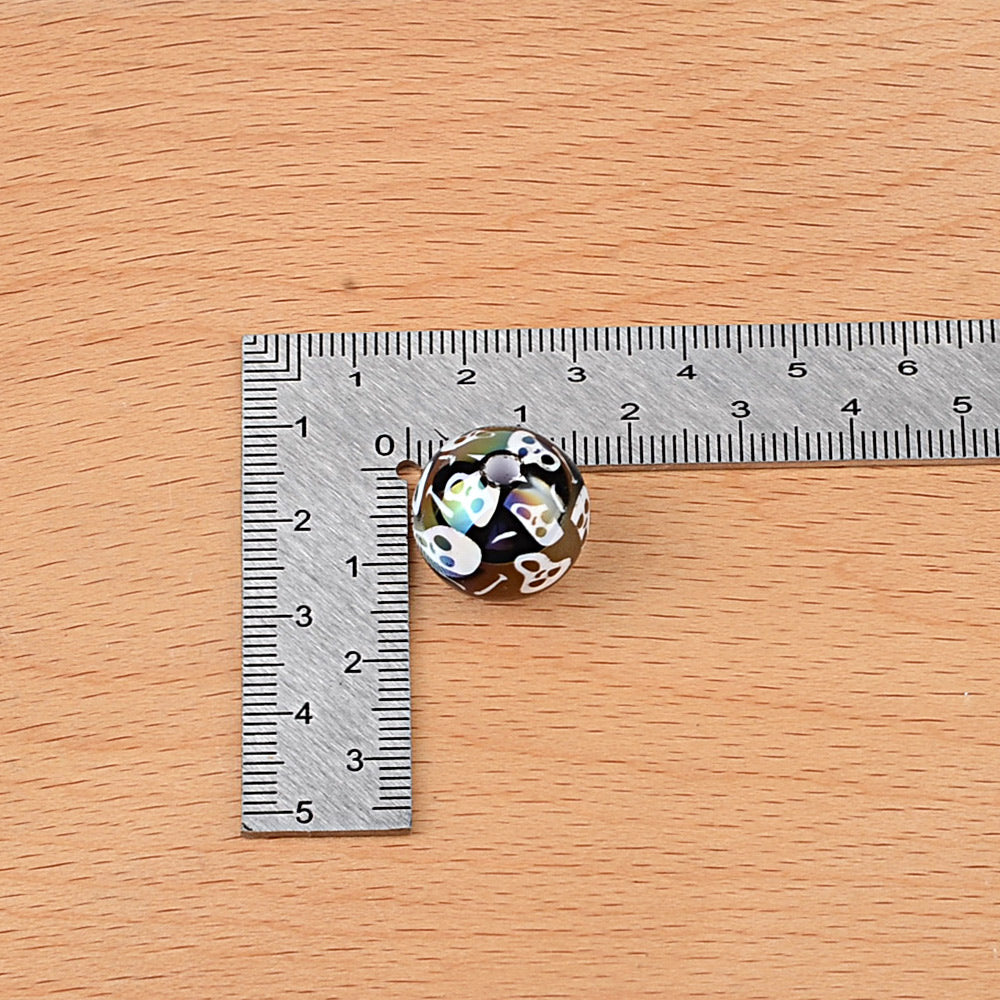 16mm Halloween Ombre Bubblegum Beads, Spooky Watercolor Acrylic | Acrylic Bead for DIY Bracelet Keychain Jewelry Making