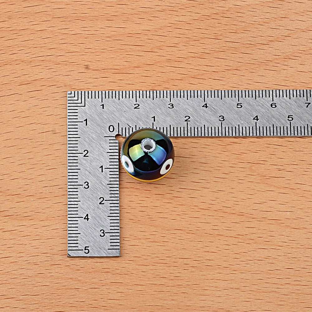 16mm Cute Bee Bubblegum Beads, AB Luster Bumblebee Round Spacer | Acrylic Bead for DIY Bracelet Keychain Jewelry Making
