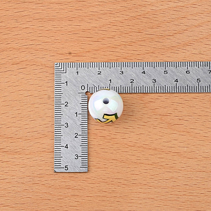 16mm Zodiac Sign Bubblegum Beads, AB Luster Astrology Constellation | Acrylic Bead for DIY Bracelet Keychain Jewelry Making