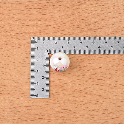 16mm RN Nurse Bubblegum Beads, AB Luster Registered Nurse Medical | Acrylic Bead for DIY Bracelet Keychain Jewelry Making