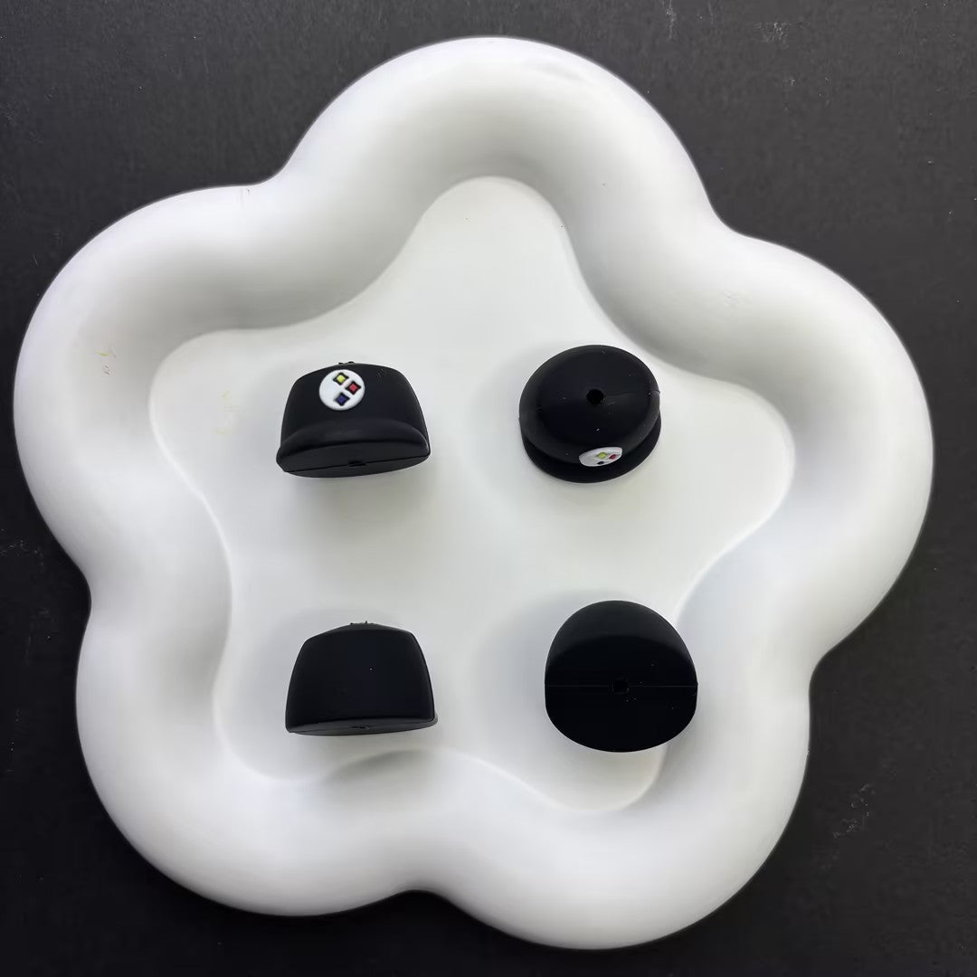 NFL Football Team Baseball Cap Silicone Focal Beads, Sports Helmet Shaped | DIY Sports Fan Bracelet & Keychain Craft Bead
