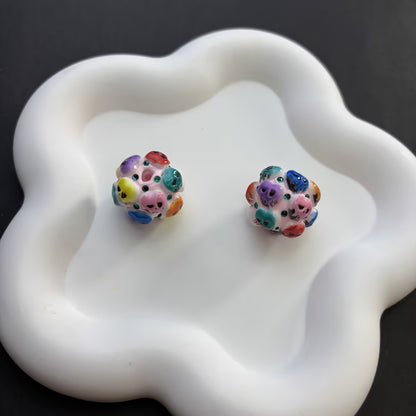 3D Hand-Painted Acrylic Chunky Beads for Beadable Pens, Rhinestone | Acrylic Bead for DIY Bracelet Keychain Jewelry Making