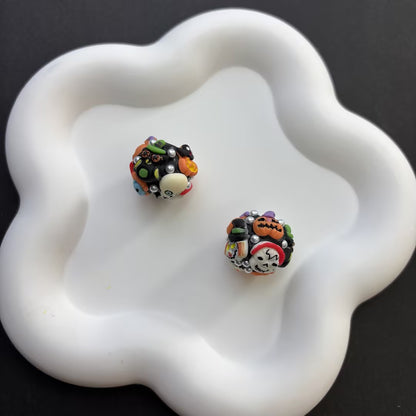 3D Hand-Painted Acrylic Chunky Beads for Beadable Pens, Rhinestone | Acrylic Bead for DIY Bracelet Keychain Jewelry Making