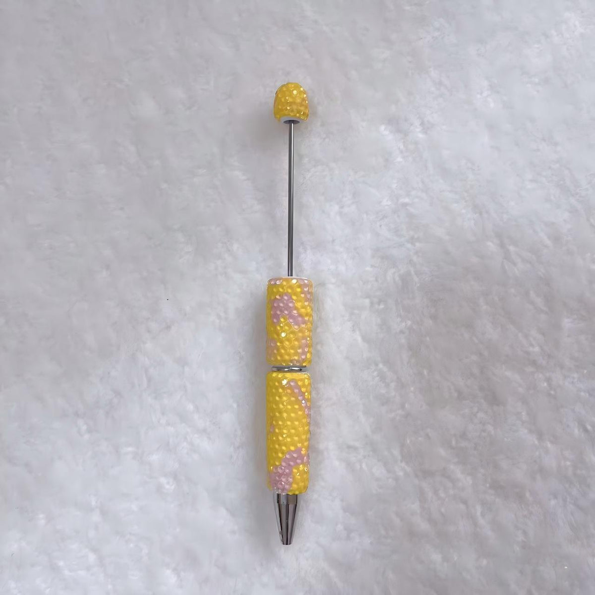 DIY Beadable Pens Bling Full Rhinestone Patterned Bead Pens, Tie-Dye Camo Marble Crystal Ballpoint Pens for Crafting Gifts (Pens Only)