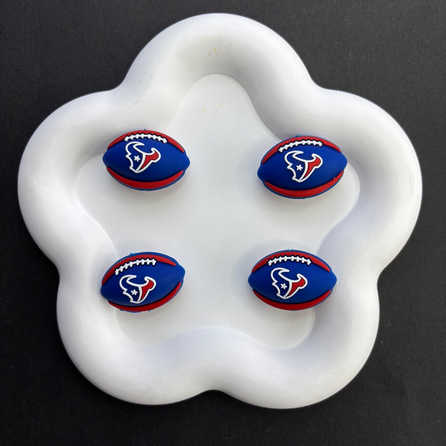 Team Sports Football Silicone Beads, Cute Rugby Focal Beads for Beadable Pens & DIY Keychains | NFL Team Beads