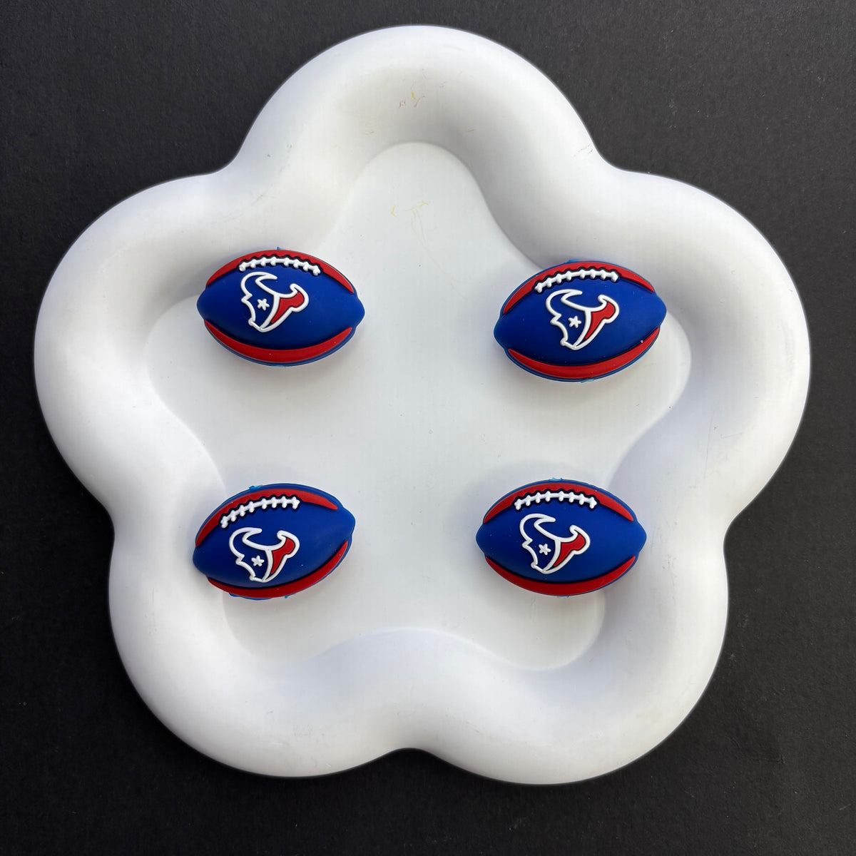 Team Sports Football Silicone Beads, Cute Rugby Focal Beads for Beadable Pens & DIY Keychains | NFL Team Beads
