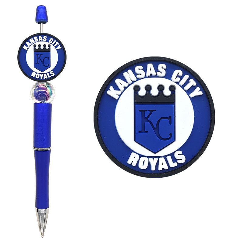 Custom MLB Team Silicone Focal Beads - 30 Major League Baseball Styles for DIY Crafting & Beadable Pens