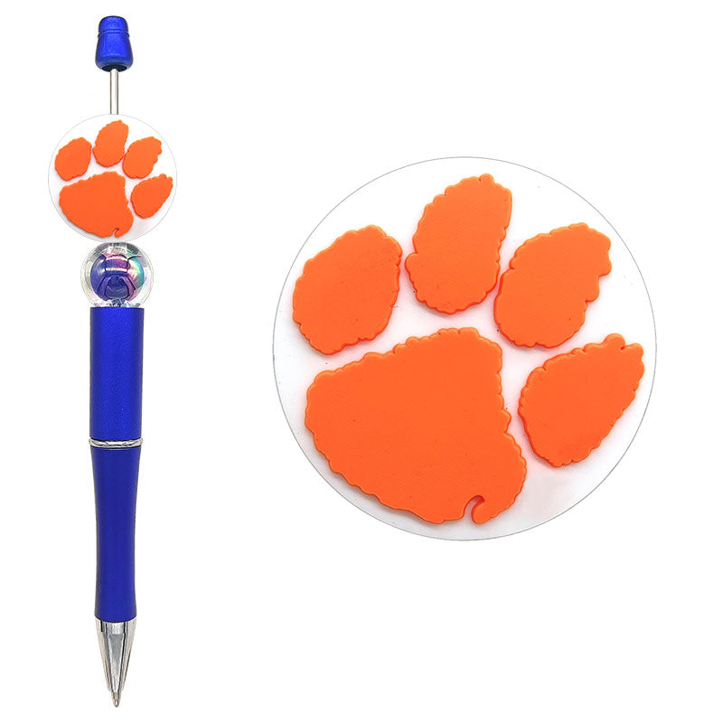 NCAA College Sports Team Silicone Focal Beads - 16 Styles for DIY Crafting & Beadable Pens