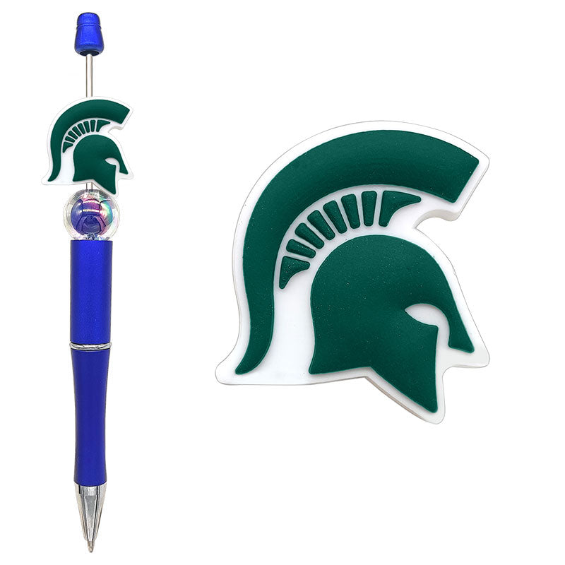 NCAA College Sports Team Silicone Focal Beads - 16 Styles for DIY Crafting & Beadable Pens