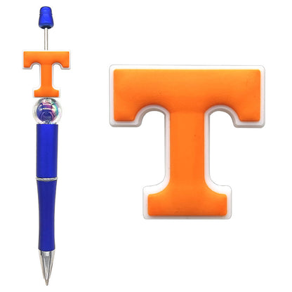 NCAA College Sports Team Silicone Focal Beads - 16 Styles for DIY Crafting & Beadable Pens