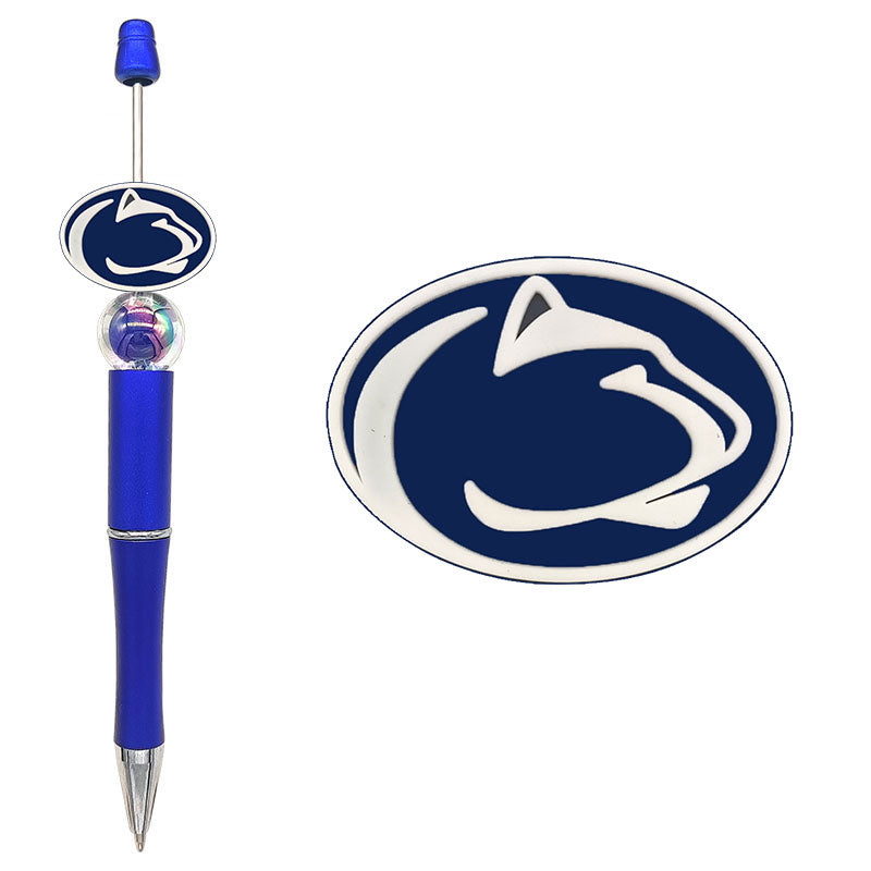 NCAA College Sports Team Silicone Focal Beads - 16 Styles for DIY Crafting & Beadable Pens