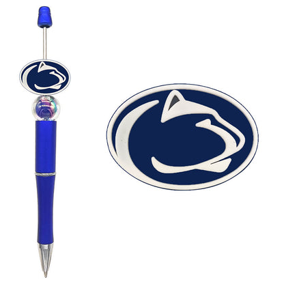 NCAA College Sports Team Silicone Focal Beads - 16 Styles for DIY Crafting & Beadable Pens