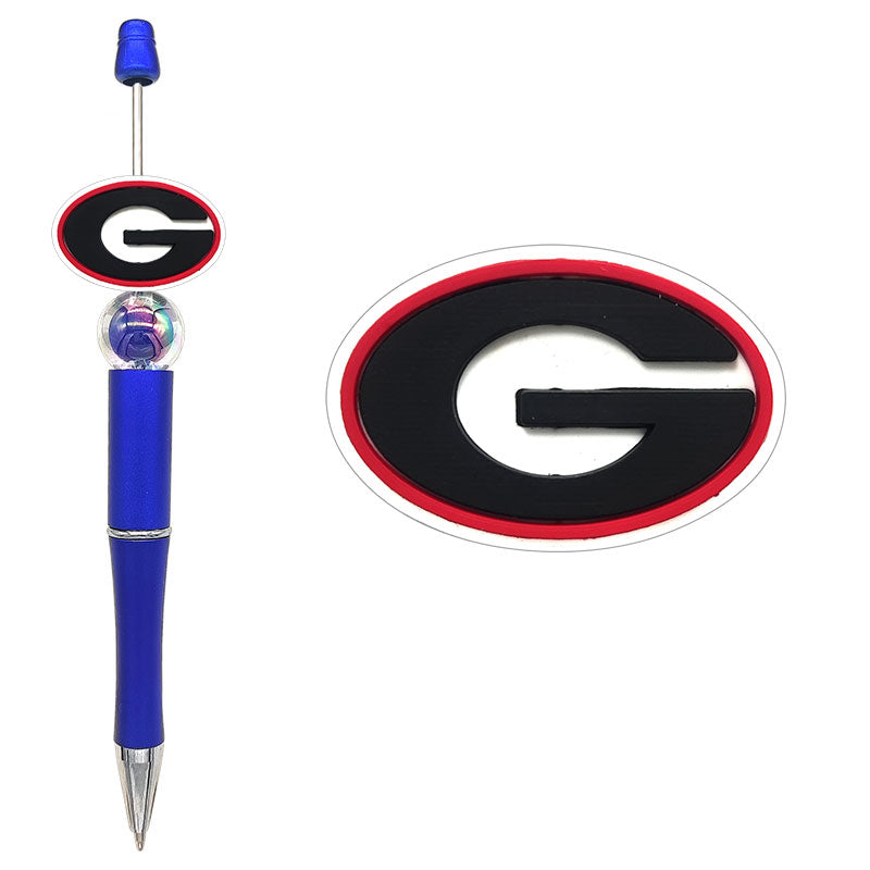 NCAA College Sports Team Silicone Focal Beads - 16 Styles for DIY Crafting & Beadable Pens