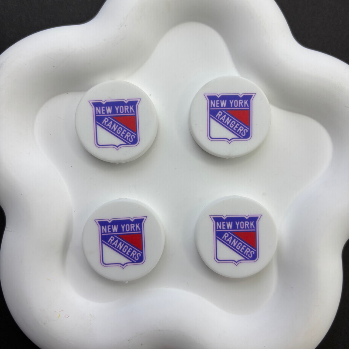 NHL Team Logo Printed Round Beads | Ice Hockey Team Focal Beads for DIY Beadable Pens, Keychains, and Lanyards | Sports Fan Craft Supplies